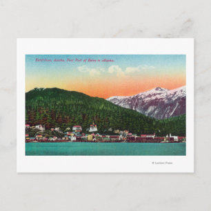 Erster Einstiegshafen in Alaska-Ansicht Postkarte