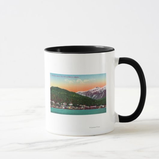 Erster Einstiegshafen in Alaska-Ansicht Tasse (Rechts)