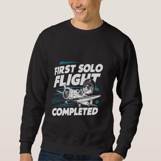 Erster Einzelflug abgeschlossen — Sweatshirt (Vorderseite)
