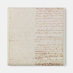 Erster Entwurf der Konstitution der US Magnet