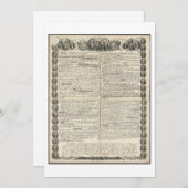 Erster Entwurf der Unabhängigkeitserklärung (Vorne/Hinten)