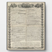 Erster Entwurf der Unabhängigkeitserklärung Fotoplatte (Vorderseite)