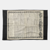 Erster Entwurf der Unabhängigkeitserklärung Küchentuch (Horizontal)