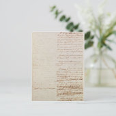 Erster Entwurf der Verfassung der USA Postkarte (Stehend Vorderseite)