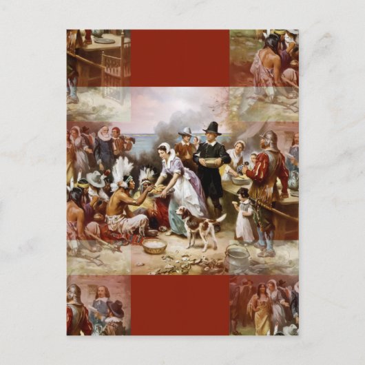 erster Erntedank Feiertagspostkarte (Vorderseite)