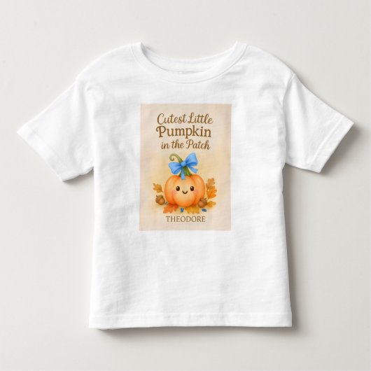 Erster Erntedank für Baby Boy mit Pumpkin Kleinkind T-shirt (Vorderseite)