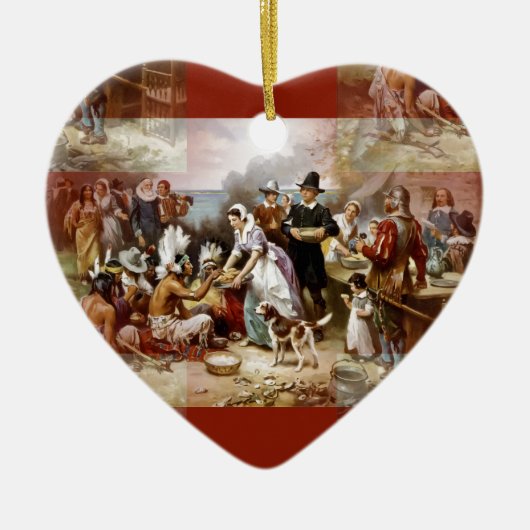 erster Erntedank Keramik Ornament (Vorne)