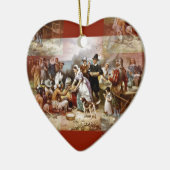 erster Erntedank Keramik Ornament (Links)