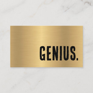 Erster Falscher Gold-Genie Visitenkarte