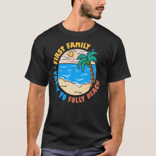 Erster Familienurlaub für Folk Beach South Carolin T-Shirt