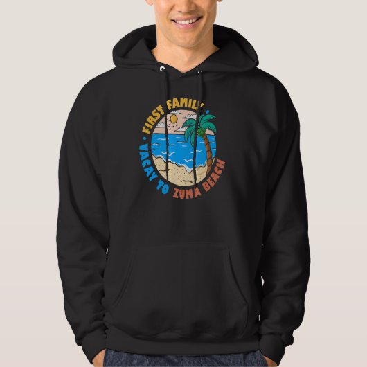 Erster Familienurlaub nach Zuma Beach California Hoodie (Vorderseite)