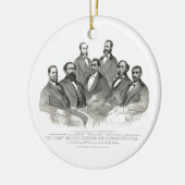 Erster farbiger Senator und Vertreter Keramik Ornament (Links)