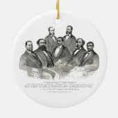 Erster farbiger Senator und Vertreter Keramik Ornament (Hinten)