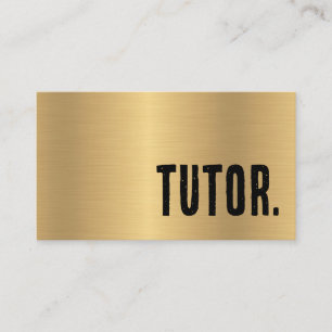 Erster Faux-Gold-Tutor Visitenkarte