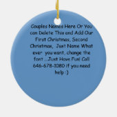 Erster FEIERTAG SETZEN ZUSAMMEN 2013 Keramik Ornament (Hinten)