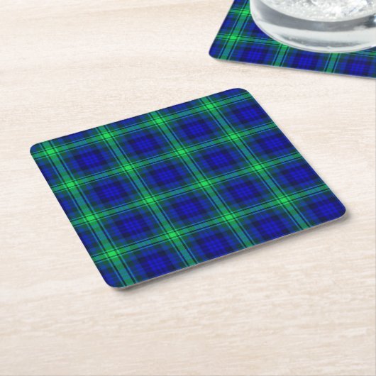 Erster Fibonacci kariert Rechteckiger Pappuntersetzer (angewinkelt)