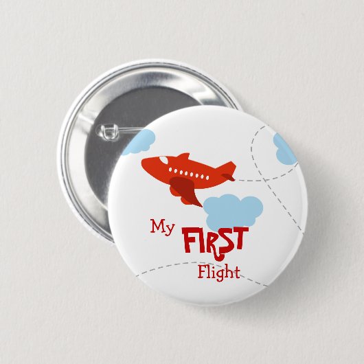 Erster Flug Button (Vorne & Hinten)