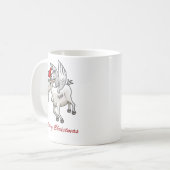 Erster Flug des Weihnachtsbocks Kaffeetasse (Vorderseite Links)