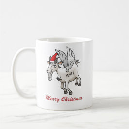 Erster Flug des Weihnachtsbocks Kaffeetasse