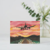 Erster Flug Postkarte (Stehend Vorderseite)