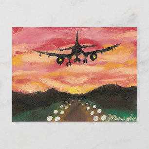 Erster Flug Postkarte