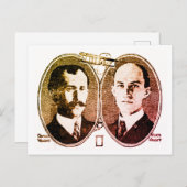 Erster Flug Postkarte (Vorne/Hinten)