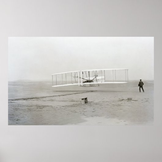 ERSTER FLUGZEUG - Wright Bros 1903 Poster (Vorne)