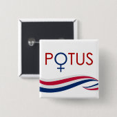 Erster Frauen-Präsident Button (Vorne & Hinten)