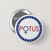 Erster Frauen-Präsident Round Button (Vorne & Hinten)