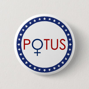 Erster Frauen-Präsident Round Button