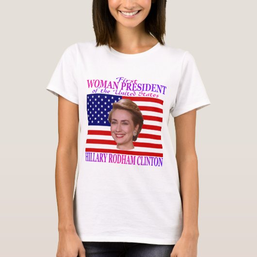 Erster Frauen-Präsident T-Shirt (Vorderseite)