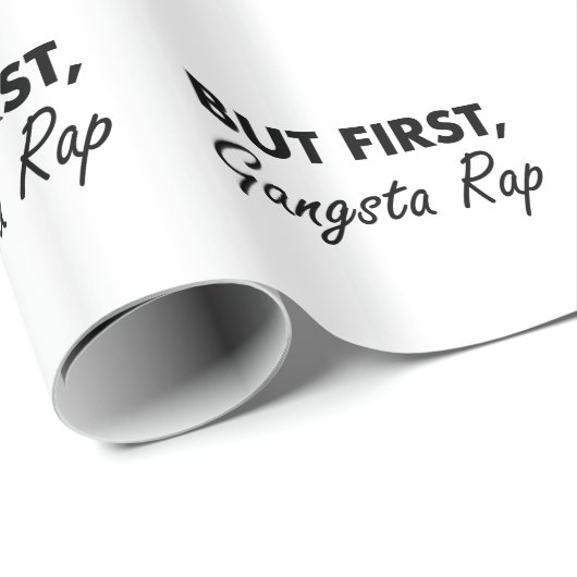 Erster Gangsta Rap Geschenkpapier (Rolleneckpunkt)