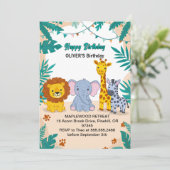 Erster Geburtstag 1. Geburtstag Einladung (Stehend Vorderseite)