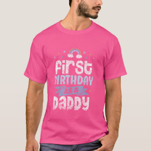 Erster Geburtstag als Papa Vater Vater Party Birth T-Shirt