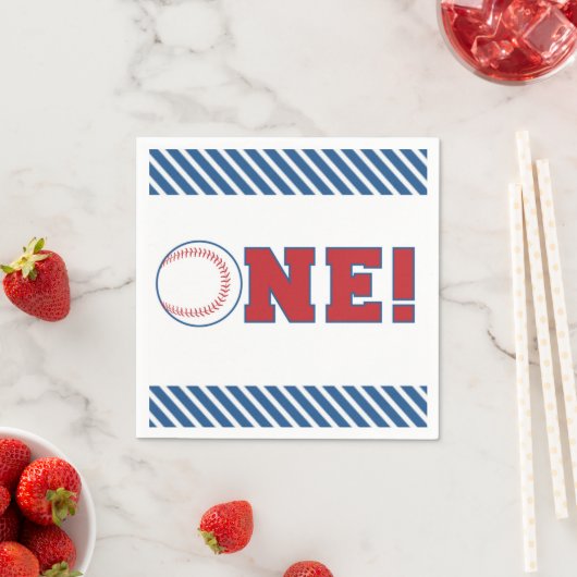 Erster Geburtstag Baseball Napkins Serviette (Beispiel)