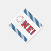 Erster Geburtstag Baseball Napkins Serviette (Ecke)