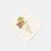 Erster Geburtstag Beary Serviette (Ecke)