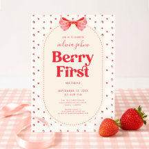 Erster Geburtstag Berry Pink Coquette 1. Geburtsta