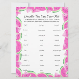 Erster Geburtstag Beschreibung Ein Jahr altes Melo Feiertagskarte