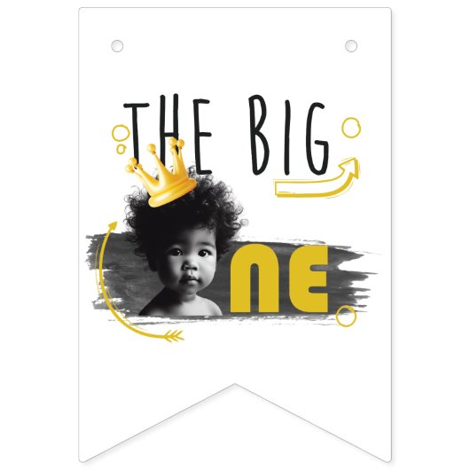 Erster Geburtstag BIG ONE Boy Wimpelkette (Erste Fahne)