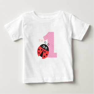 Erster Geburtstag, bin ich einer, niedlicher Baby T-shirt