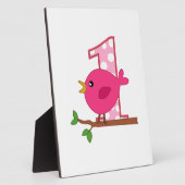 Erster Geburtstag Birdie Fotoplatte (Seite)