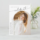 Erster Geburtstag, Boho Foto BIrthday Einladung (Stehend Vorderseite)