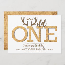 Erster Geburtstag Boy Wild One Einladung