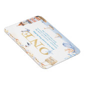 Erster Geburtstag Boys Nautical Blue Lighthouse Magnet (Rechte Seite)