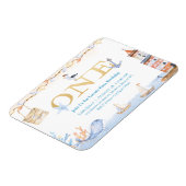 Erster Geburtstag Boys Nautical Blue Lighthouse Magnet (Linke Seite)