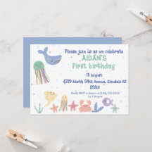 Erster Geburtstag der niedlichen Unterwasserwelt