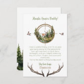 Erster Geburtstag des großen Jägers Dankeskarte (Vorne/Hinten)