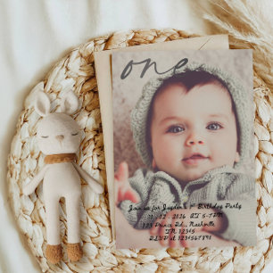 Erster Geburtstag eines Babyjungen - Feier zum ers Einladung