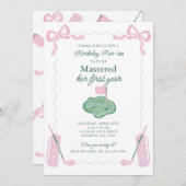 Erster Geburtstag - Einladung (Vorne/Hinten)